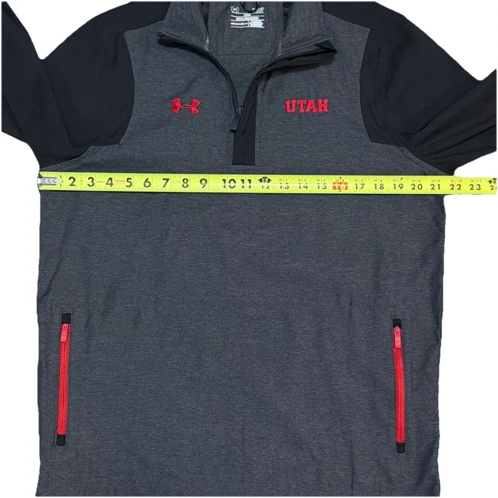 Under Armour Utah Utes 1/4 Zip All Season Gear Loose Men's Small‎ Pullover